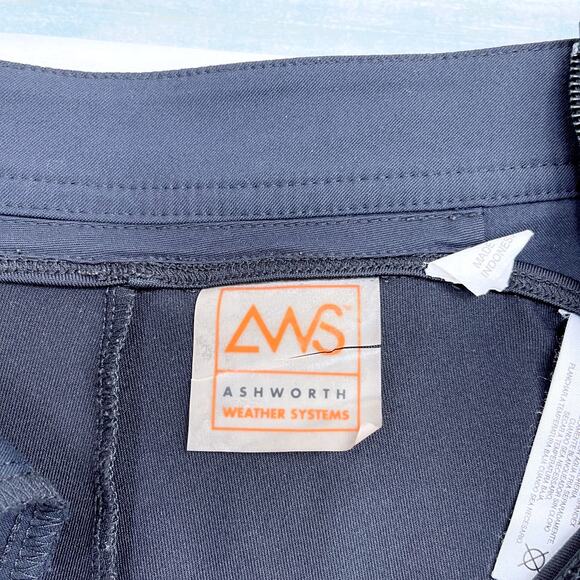 Ashworth Golf Performance Skort Solid Black Pockets Stretch Zip Slit Womens 2 - Picture 7 of 9